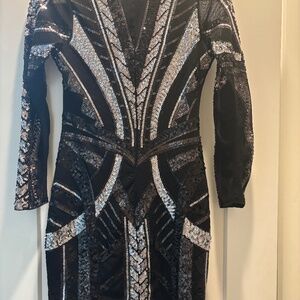 Express sequin dress